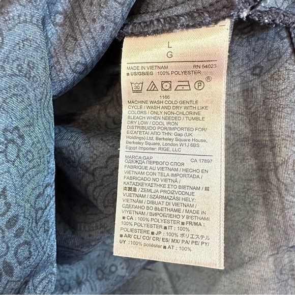 GAP navy satin camisole / cami women’s large - Picture 4 of 7